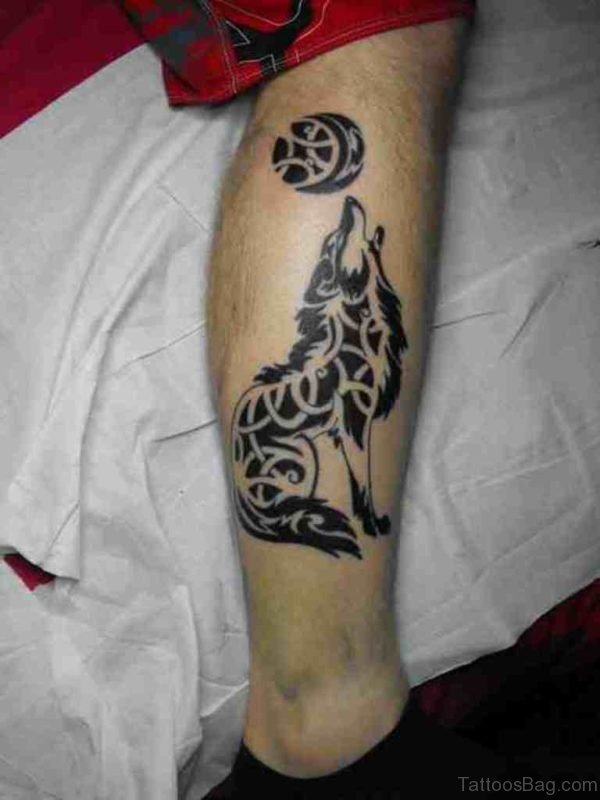 Tribal Wolf Tattoo