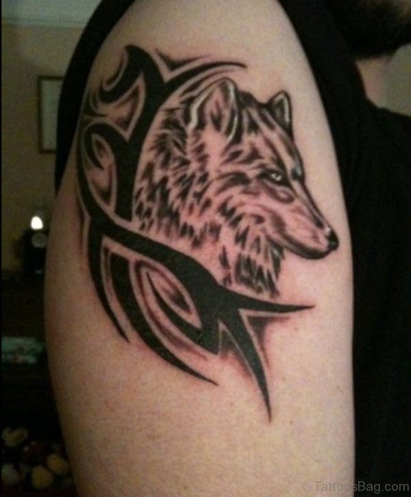 Tribal Wolf Tattoo