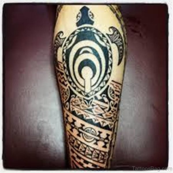 Turtle Tribal Tattoo