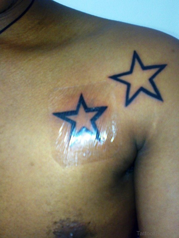 Two Star Tattoo Design