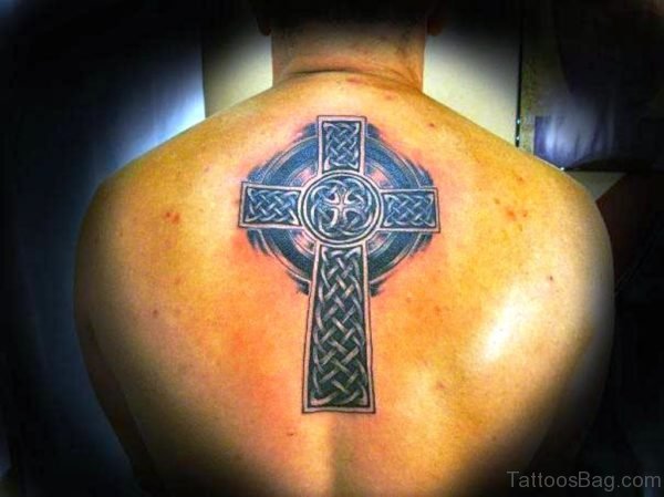Ultimate Celtic Cross Tattoo On Back