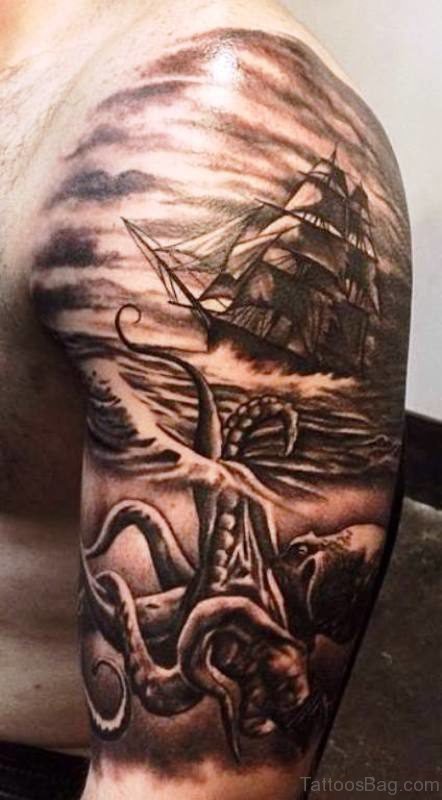 Underwater Kraken Tattoo