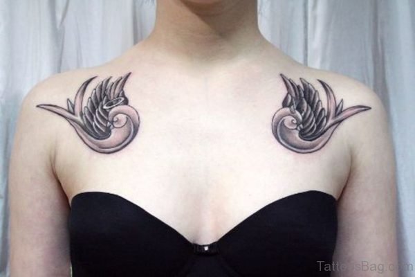 Unique Swallow Tattoo