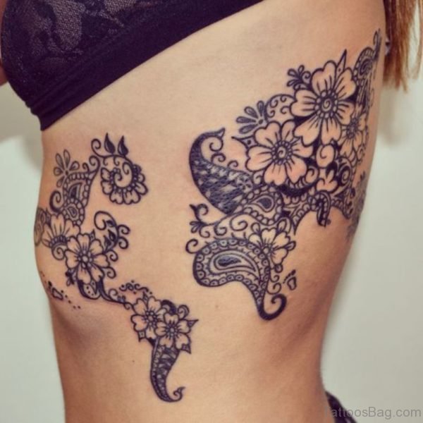 Unique Watercolor Map Tattoo