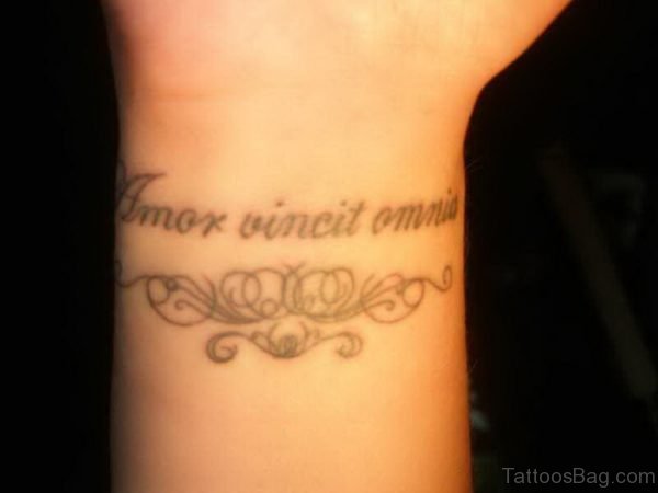 Unique Wording Tattoo 