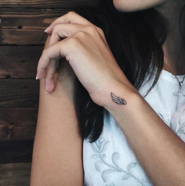 Wing Tattoo On Wrist