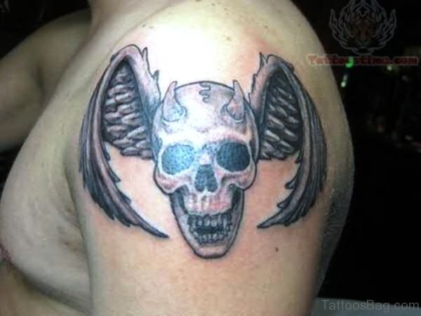 Winged Skull Tattoo 