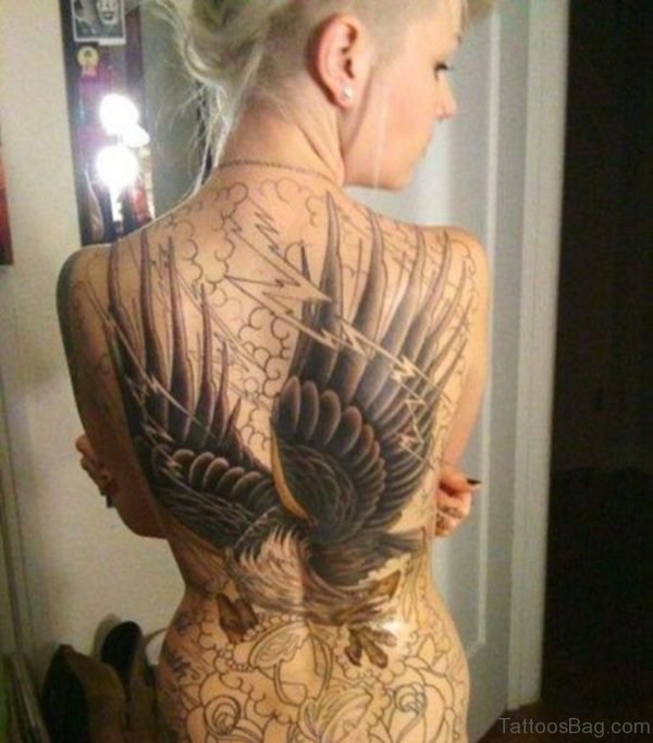 Wings Tattoo On Back