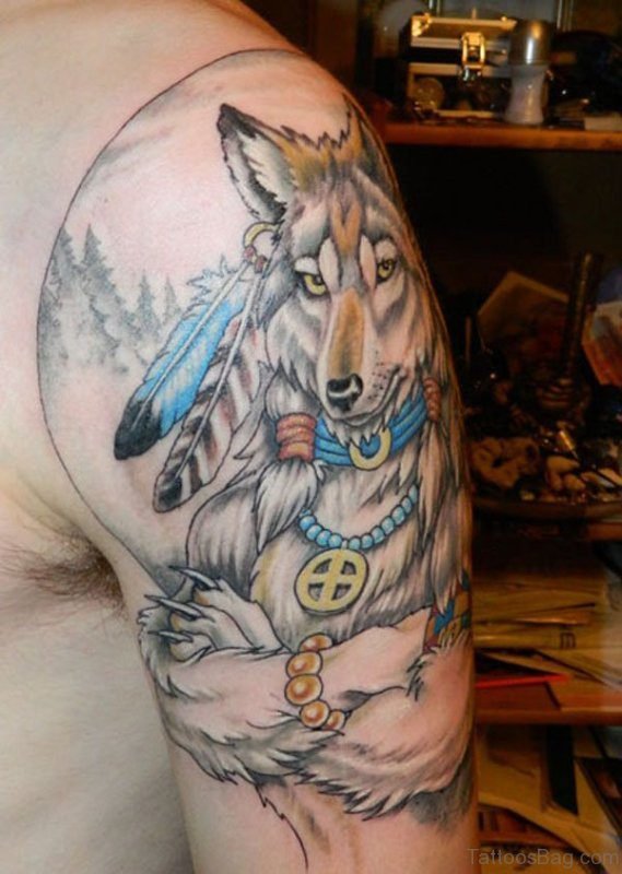 Wolf Tattoo Design