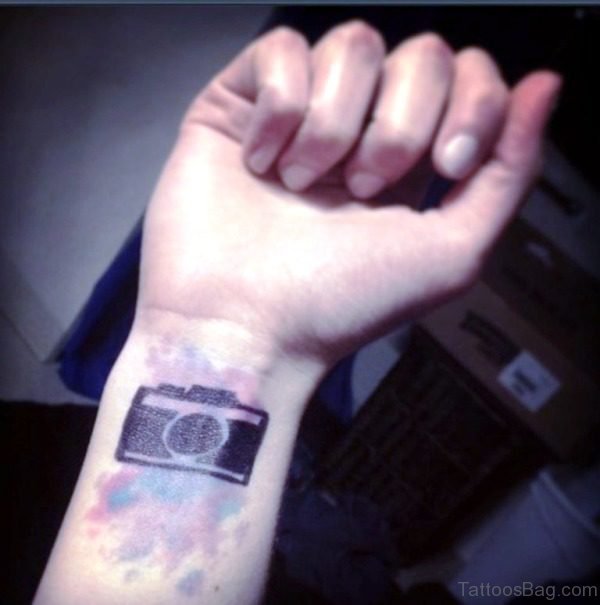 Wonderful Camera Wrist Tattoo