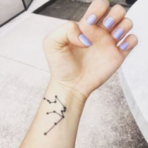 Wonderful Constellation Tattoo On Wrist