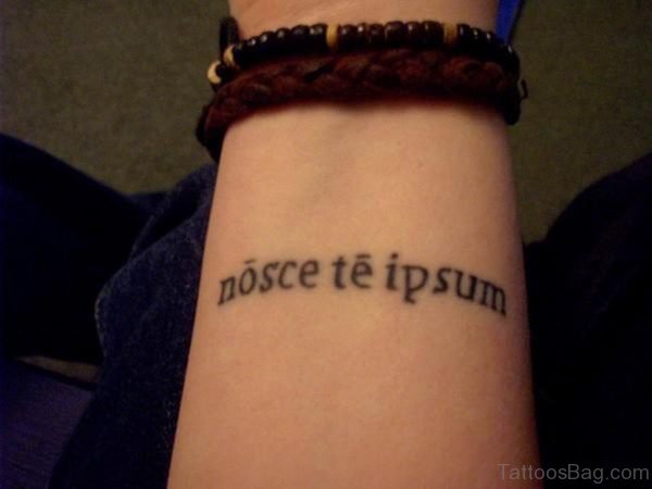 Wonderful Wording Tattoo