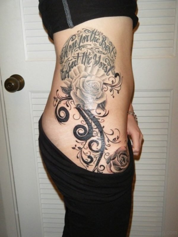Wording Rose Tattoo