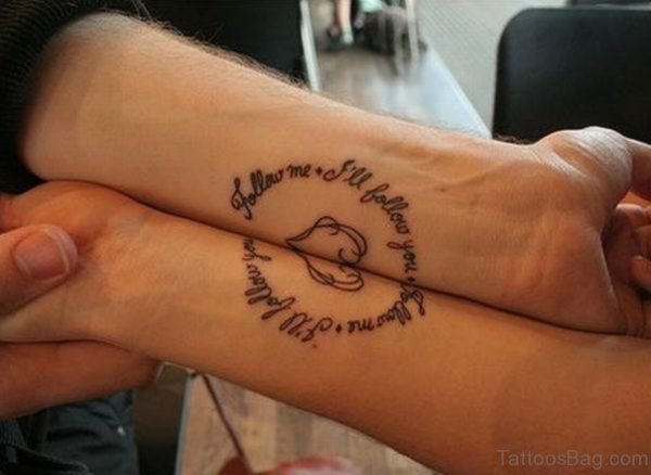 Adorable Broken Heart Tattoo On Wrist