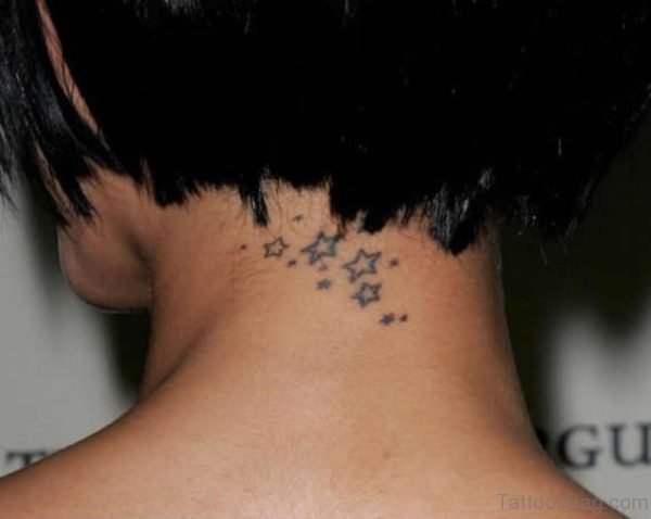 Star Neck Tattoo