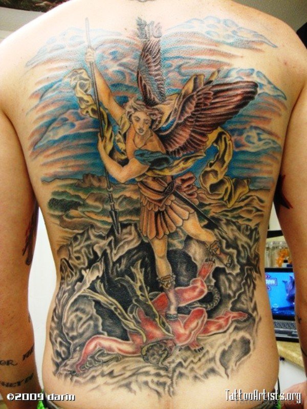Amazing Archangel Tattoo Design 1