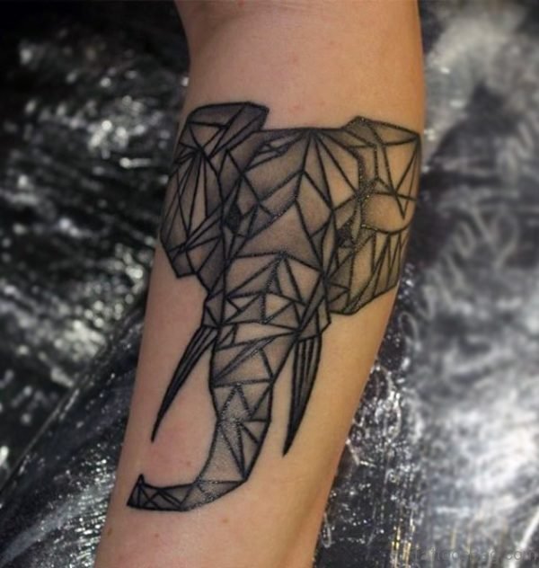 Amazing Elephant Tattoo On Forearm