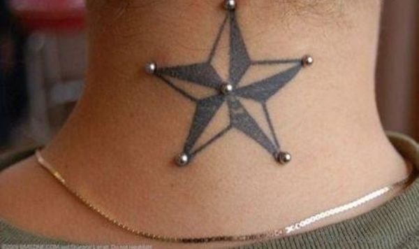 Amazing Star Tattoo For Women