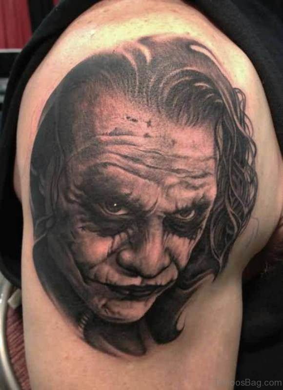 Amesome Black Man Shoulder Tattoo