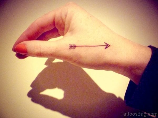 Arrow Tattoo On Hand