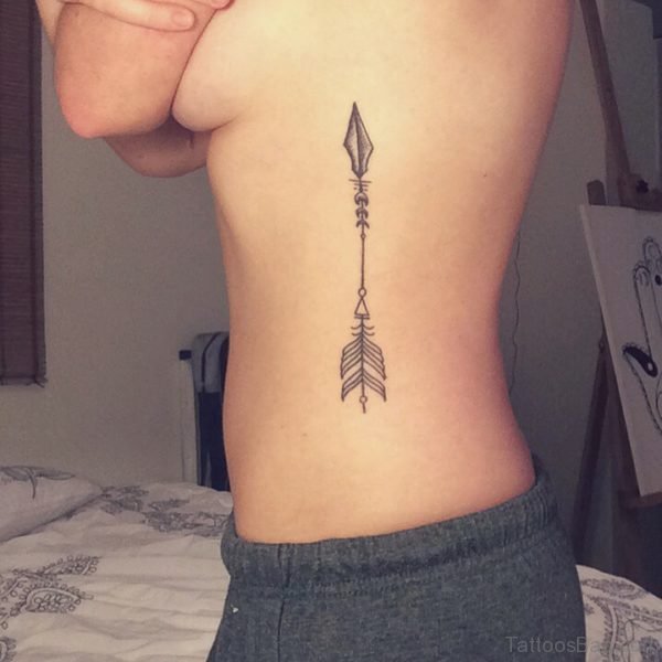 Arrow Tattoo On Rib 
