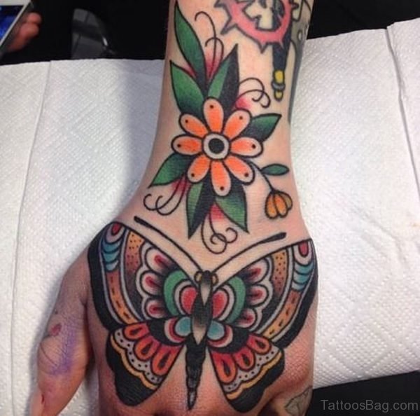 Attractive Butterfly Tattoo