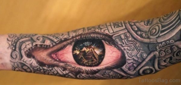 Attractive Eye Tattoo Design