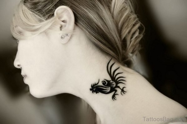 Attractive Neck Tattoo