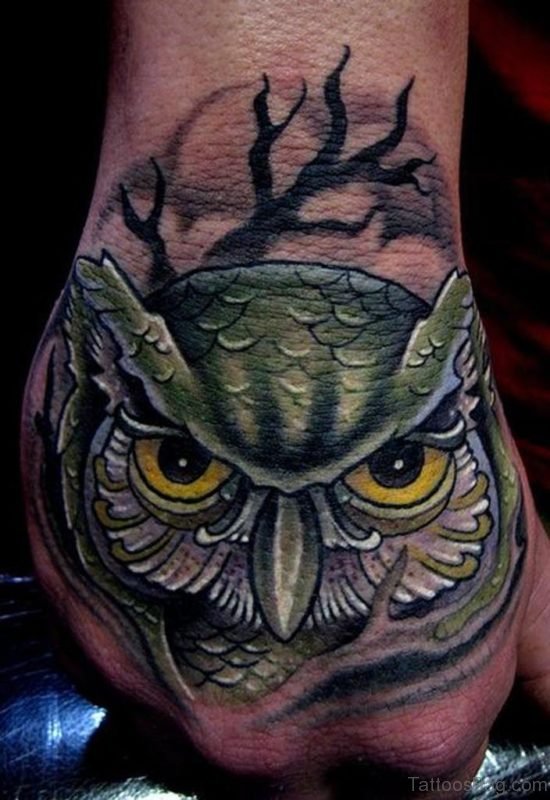 Attractive Owl Tattoo 