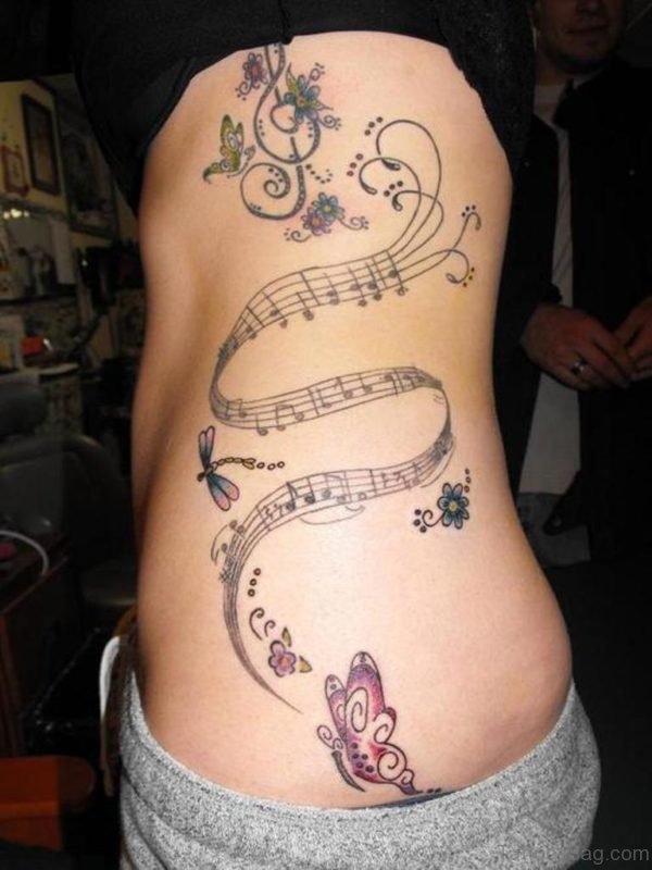 Attractive Rib Tattoo 