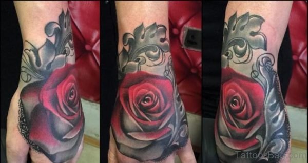 Attractive Rose Tattoo Design