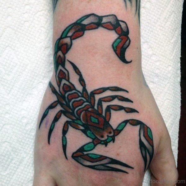 Attractive Scorpion Tattoo