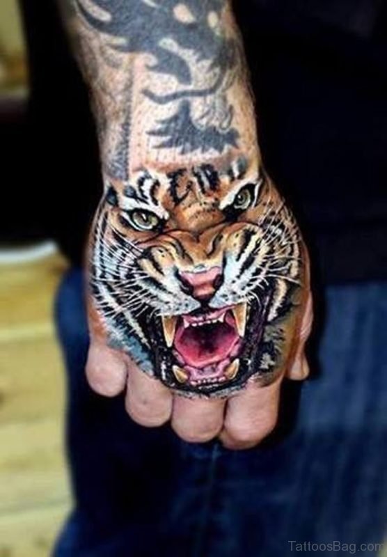 Attractive Tiger Tattoo