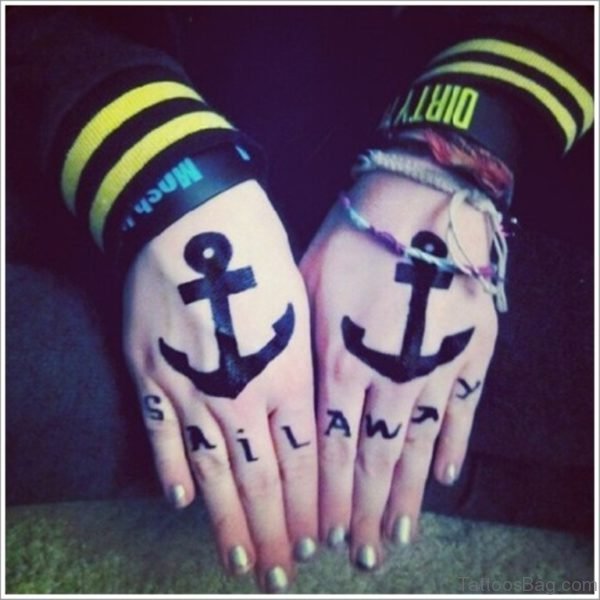 Awesome Anchor Tattoo Design