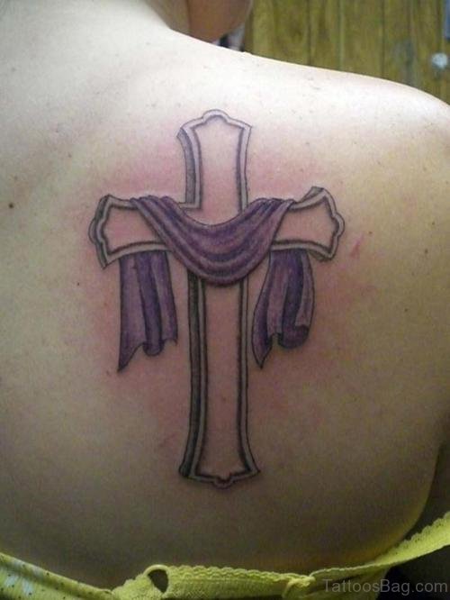 Cross Tattoo On Shoulder