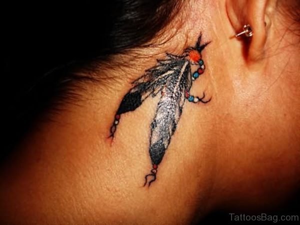 Awesome Feather Tattoo