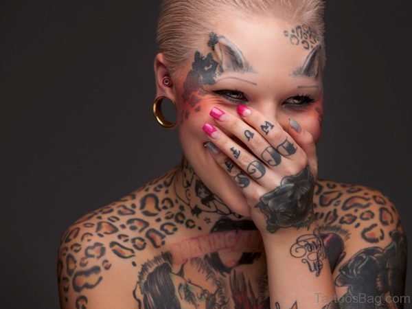Funky Hand Tattoo
