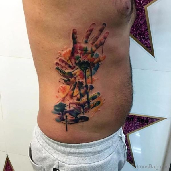 Awesome Rib Tattoo 