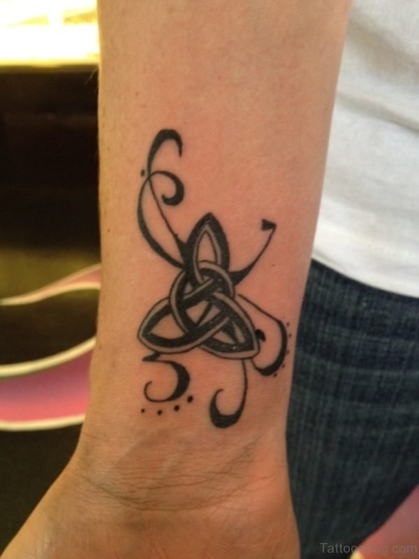 Awesome knot Tattoo On Wrist