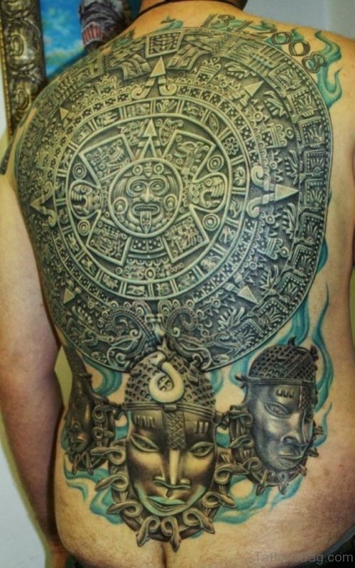 Circle Aztec Tattoo