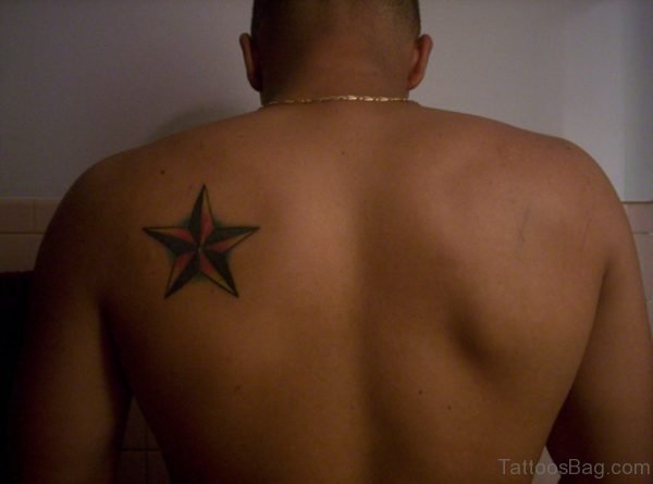 Back Nautical Star Tattoo Design