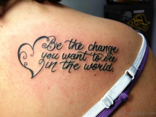 Back Shoulder Quotes Tattoo