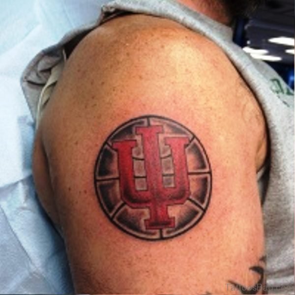 Basketball Tattoo On Shoulder Image
