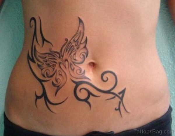 Beautiful Tattoo On Stomach