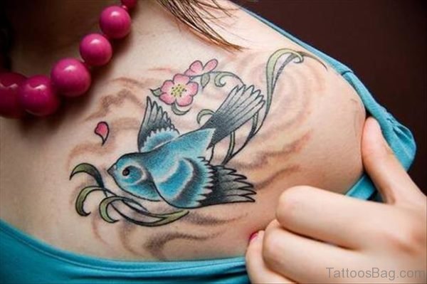 Bird Tattoo On shoulder