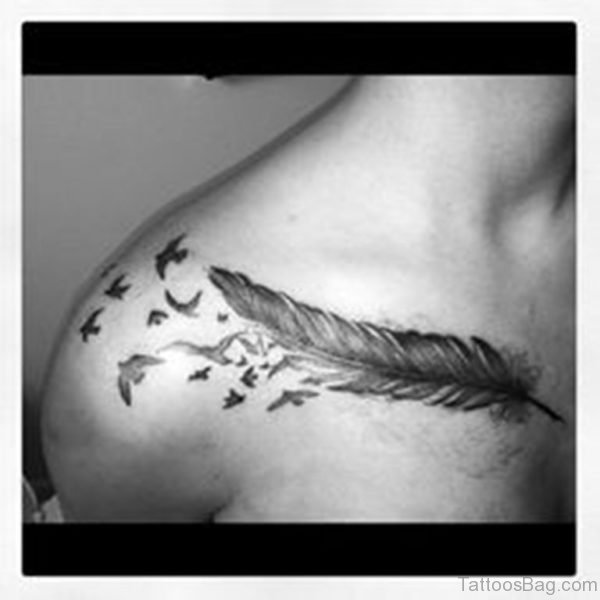 Birds And Feather Tattoo 