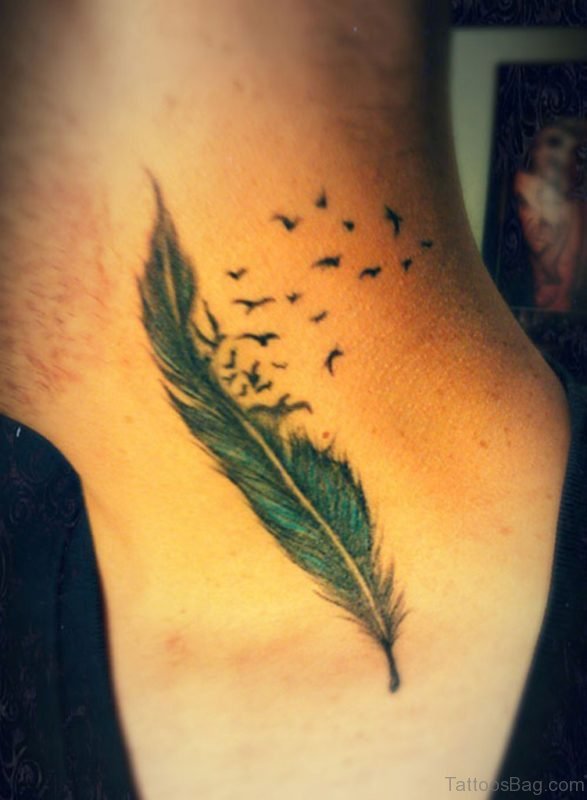 Birds And Feather Tattoo