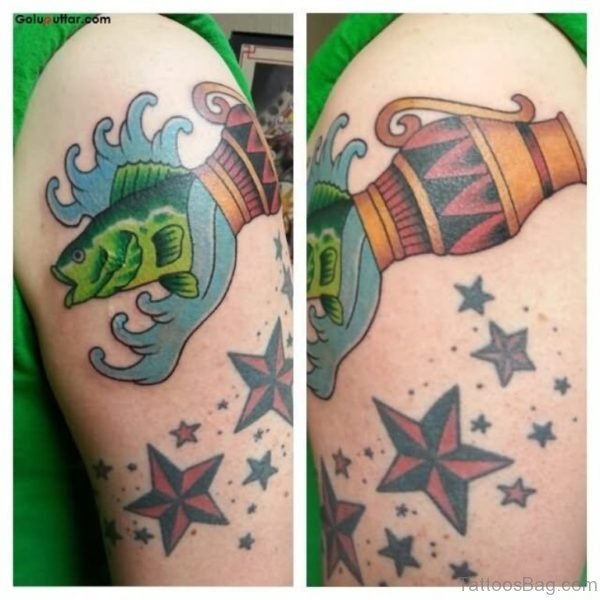 35 Aquarius Tattoos For Shoulder