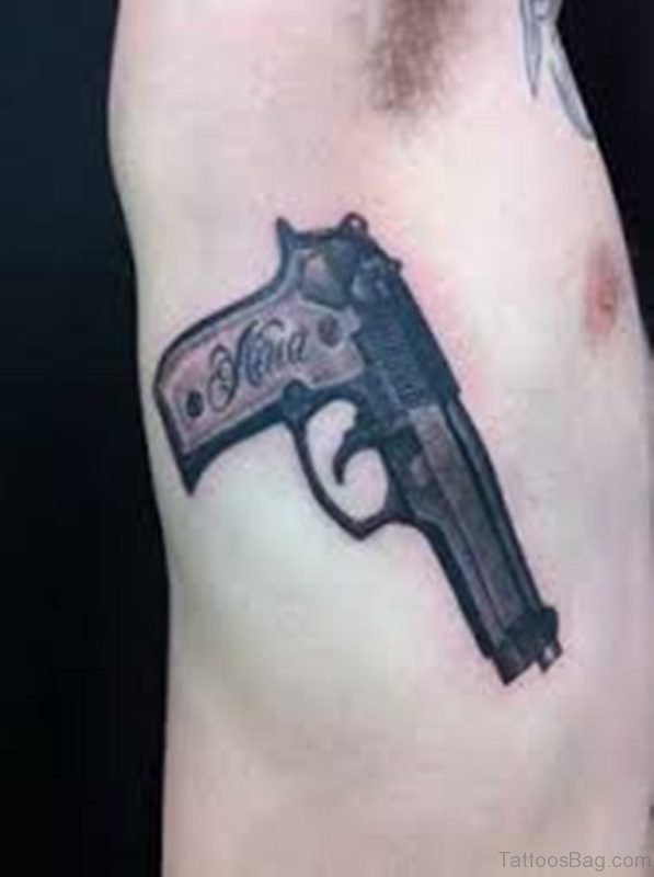 Black Gun Tattoo