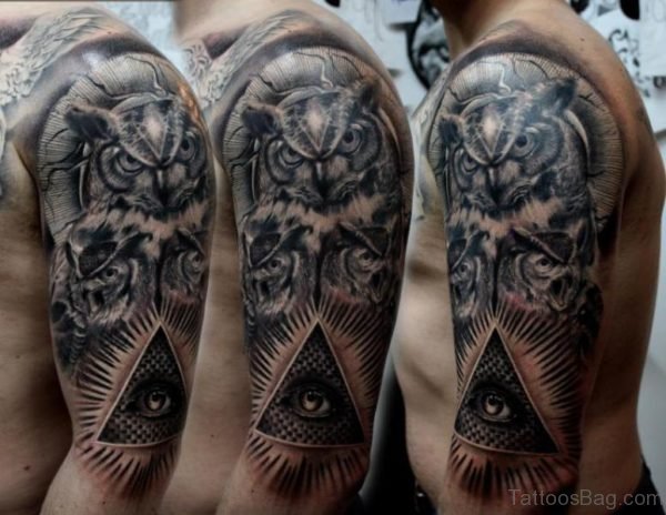 Black Owl Tattoo